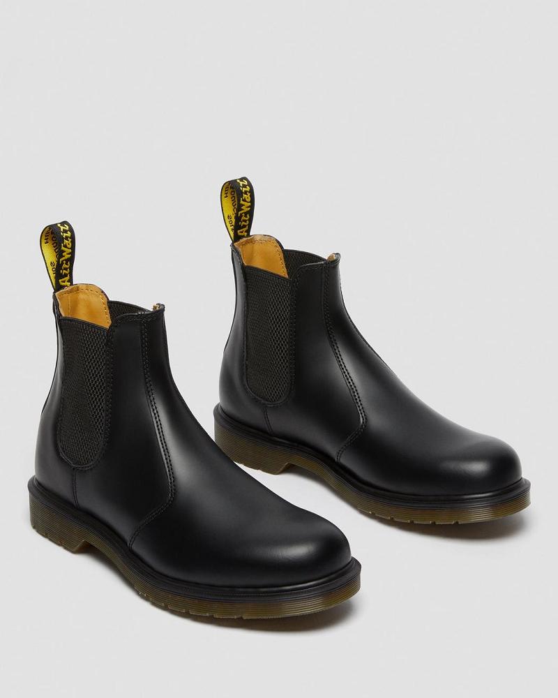 Dr Martens 2976 Smooth Lær Chelsea Støvler Herre Svarte | Norge 318UZG